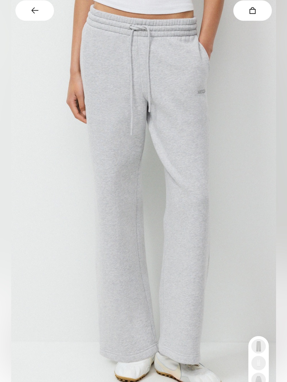Aritzia TNA Cozy Fleece Boyfriend Wide Sweatpants Heather Gray XL